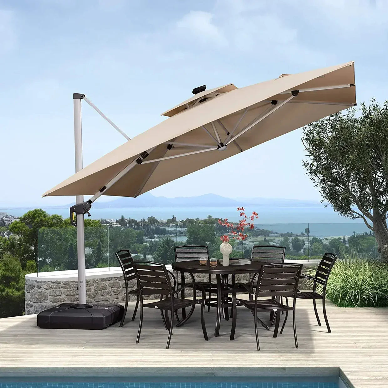 LumaShade™ Solcellsdrivet LED-paraply